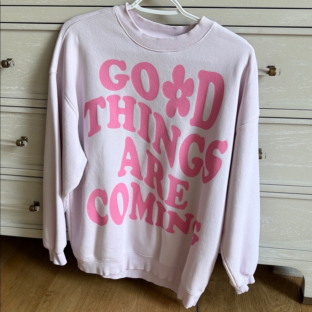 Pink Graphic Sweatshirt